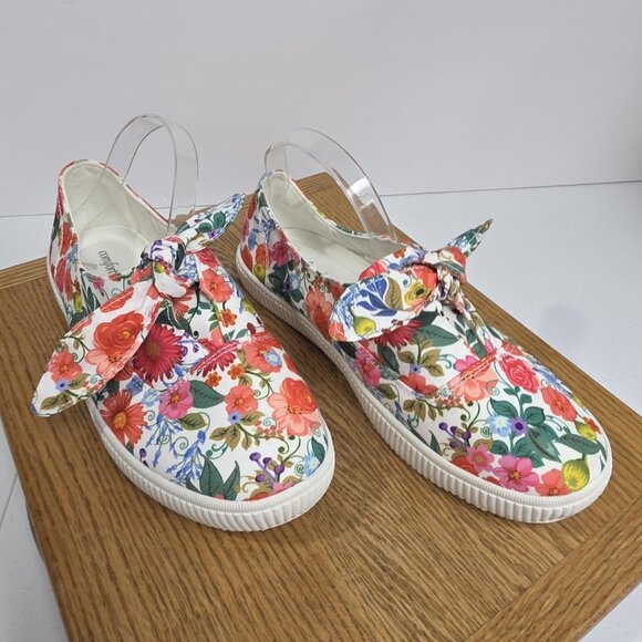 Comfortview Shoes Womens Size 11WW Floral Print Anzan Slip-On Sneakers Wide - Picture 1 of 9